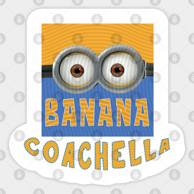 MINIONS USA COACHELLA Sticker by LuckYA